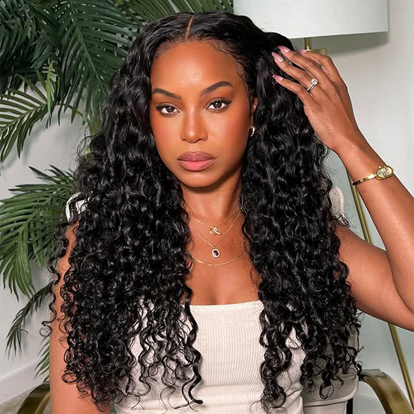 Wear Go 13x6 Deep Wave Glueless Wig HD Lace Front Wig Real Ear To Ear With Invisi Draw-string Wig
