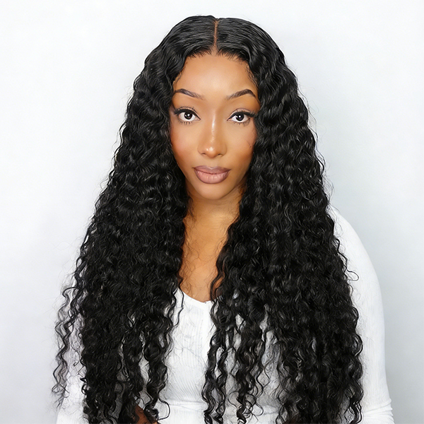 Wear Go 13x6 Deep Wave Glueless Wig HD Lace Front Wig Real Ear To Ear With Invisi Draw-string Wig