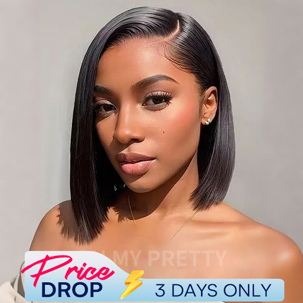 OhMyPretty Straight M-Cap 9x6 Wear Go Glueless Wig Short Bob Wig Mini Knots