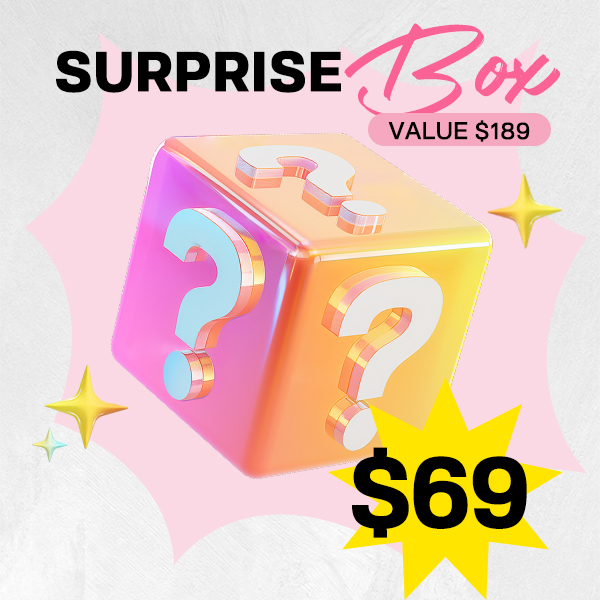 OMpretty $69 Surprise Box - Hot Lace Wigs include 10"-12" Natual Black Lace 13x4 or 13x6 Frontal Wig VALUE $189 