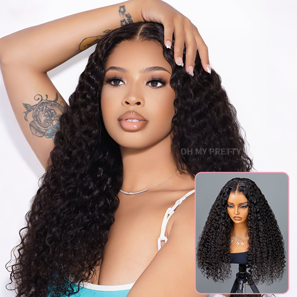 Luxury Wear Go 13x6 Water Wave Glueless Wig HD Lace Front Wig Real Ear To Ear With Invisi Draw-string Wig