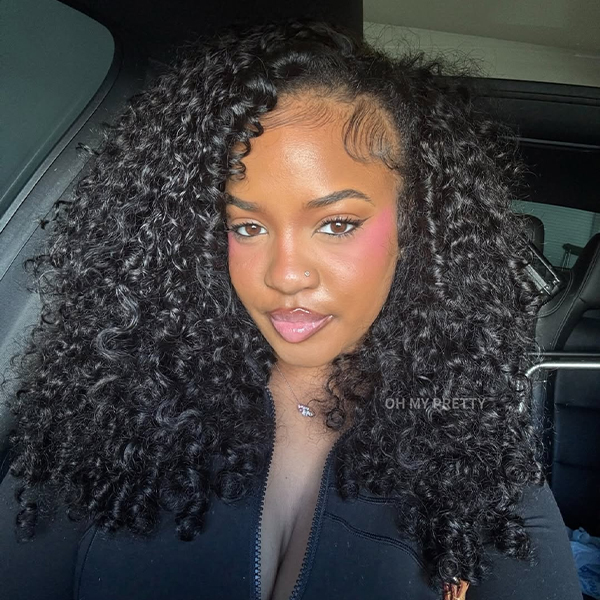 Burmese Curly Crochet Human Hair for Natural Boho Braids Miracle Knots Ready Time-Saving Pre-Separated Tangle Free