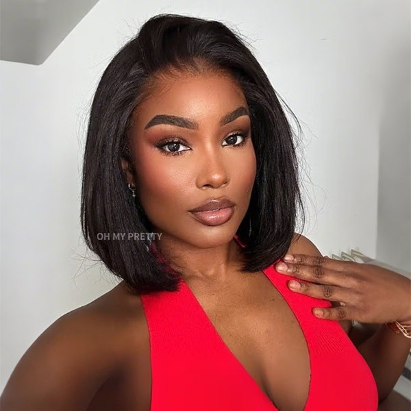 M Cap Yaki Straight 9x6 Wear Go Wig Pre-Bleached Tiny Knots Glueless Wig Flash Sale