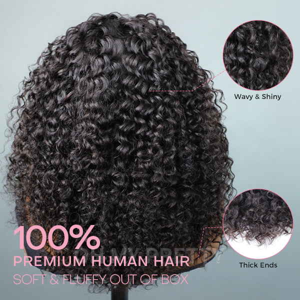 water wave half wigs thick ends