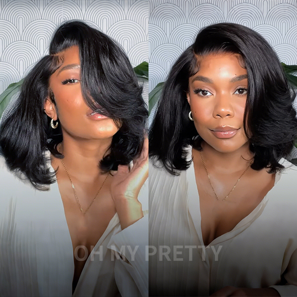 OhMyPretty M Cap Yaki Straight 9x6 Wear Go Wig Pre-Bleached Tiny Knots Glueless Wig