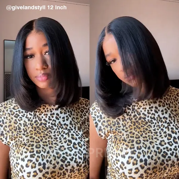 yaki straight layered bob wig t part wigs glueless wigs