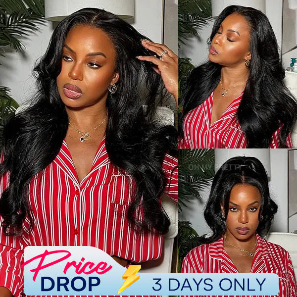 Luxury Wear Go 13x6 Kinky Straight Layered Cut Glueless Wig Lace Front Wig With Invisi Draw-string 250% Density