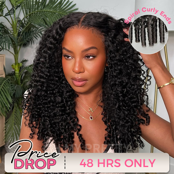 Voluminous & Bouncy Burmese Curly  M-Cap 9x6 Draw-strings Wear Go Wig Bleached Knots Glueless Wig