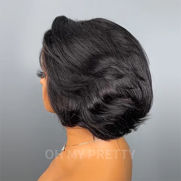 Chic Style Wear Go Blow Out Straight Bob 7x5 HD Lace Glueless Wig Pre-Bleached Tiny Knots