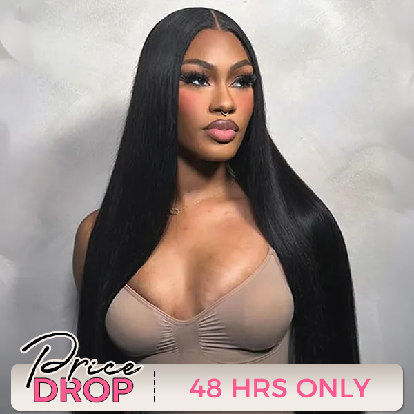 Luxury Wear Go 13x6 Silky Straight Glueless Wig HD Lace Front Wig With Invisi Draw-strings