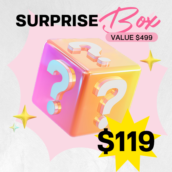 OMpretty $119 Surprise Box - Hot Glueless Wigs include 24" 7x5 Lace Wear Go Wig VALUE $499