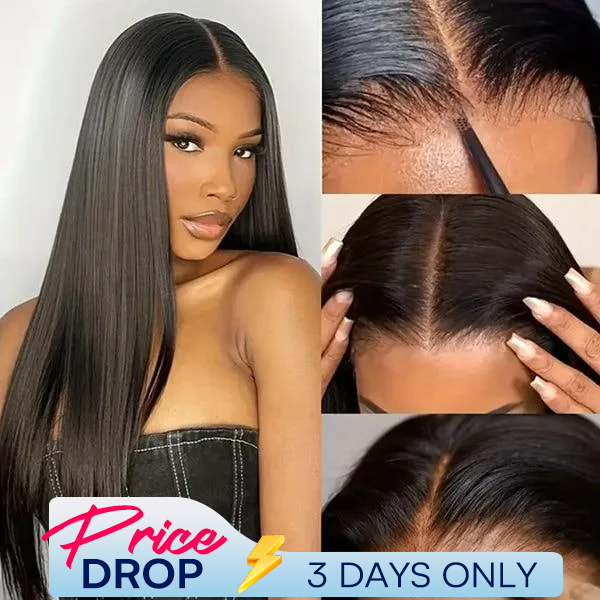 OhMyPretty Glueless Straight And Body Wave Wear Go 7x5 Lace Wig With Pre-Plucked Natual Hairline Pre-Cut Lace Tiny Knots