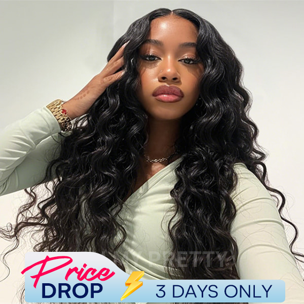 OhMyPretty Wear Go Glueless 9x6 Lace Loose Deep Wave Wig M Cap Pre Cut Lace with Natural Hairline Mini Knots