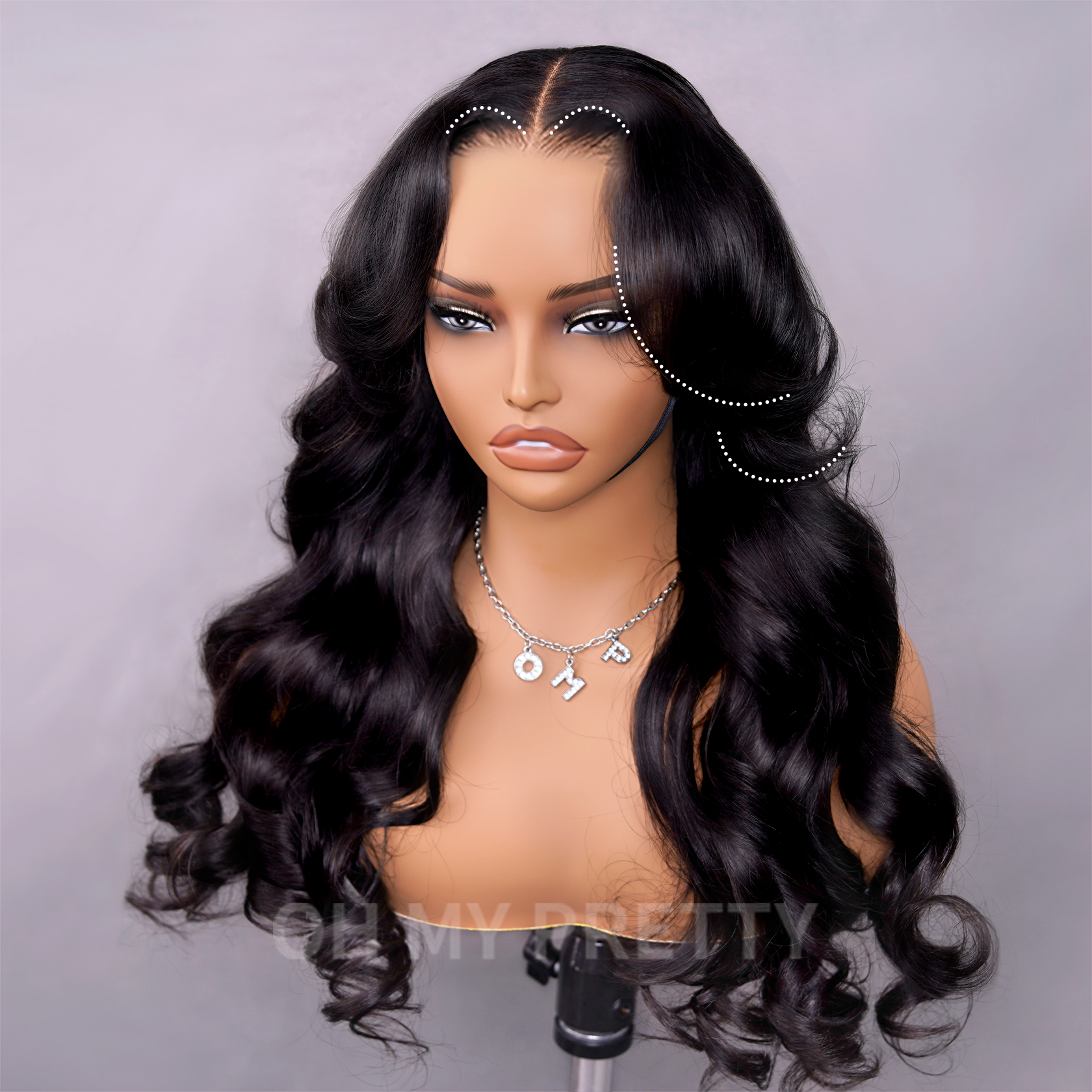 Face-Framing m cap layered wigs body wave