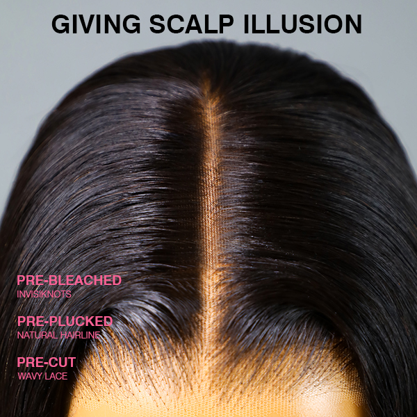 Wear Go 13x6 Silky Straight Glueless Wig HD Lace Front Wig With Invisi Draw-strings