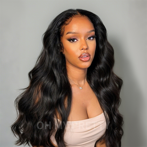 24Inch Body Wave Wear Go Glueless 7x5 Lace Wig With Pre-plucked Edges Pre-Cut Zig Zag Lace Invisible Knots Flash Sale