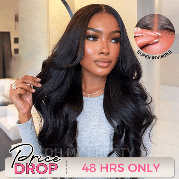 Face-Framing Trendy Layers Pre-Everything M Cap Wear Go Upgraded Body Wave Glueless 9x6 Lace Wig Pre plucked &Pre Bleached & Pre Cut