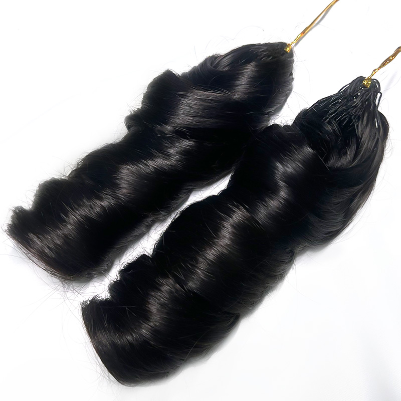 French Curl Feather Crochet Human Hair Invisible Miracle Knots Style for Boho Braids Pre-Separated Tangle Free