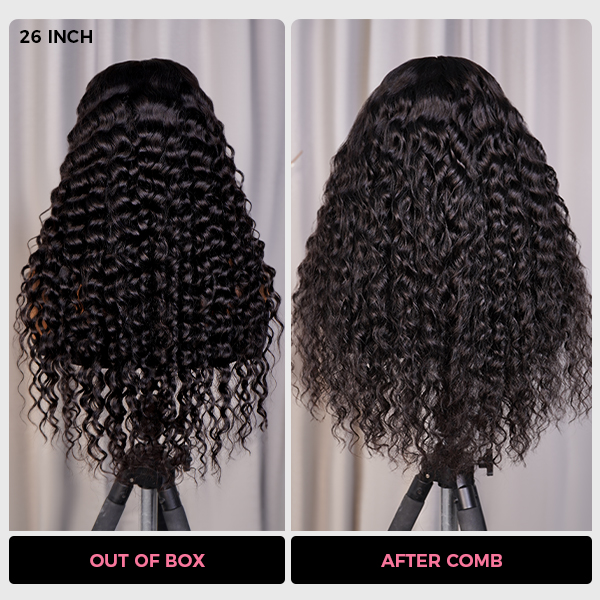 [Model Length = $145] New In Loose Curly M-Cap 9x6 Wear Go Wig Pre-Bleached Knots Loose Deep Glueless Wig