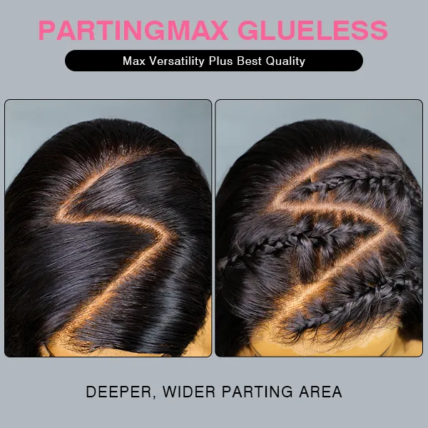 OhMyPretty Wear Go Glueless 9x6 Lace Straight Wig M Cap Super Natural Hairline Silky Human Hair  Mini Knots Pre plucked &Pre Bleached & Pre Cut