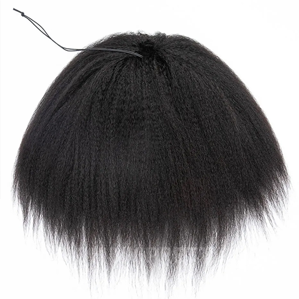 kinky straight half wig drawstring wig