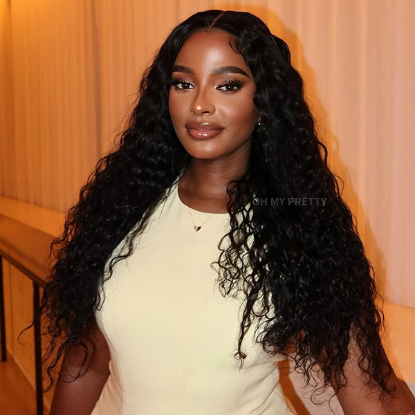 Luxury Wear Go 13x6 Deep Wave Glueless Wig HD Lace Front Wig Real Ear To Ear With Invisi Draw-string Wig