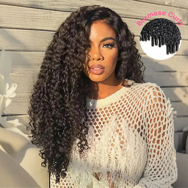 Burmese Curly Bundles With Spiral Curls Bouncy Curly Hair Weaves 10A Grade 100% Human Virgin Hair Unprocessed