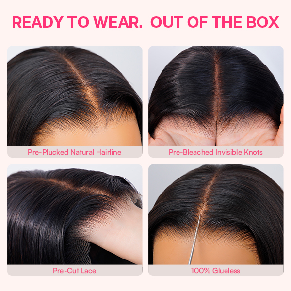 Luxury Wear Go 13x6 Silky Straight Glueless Wig HD Lace Front Wig With Invisi Draw-strings