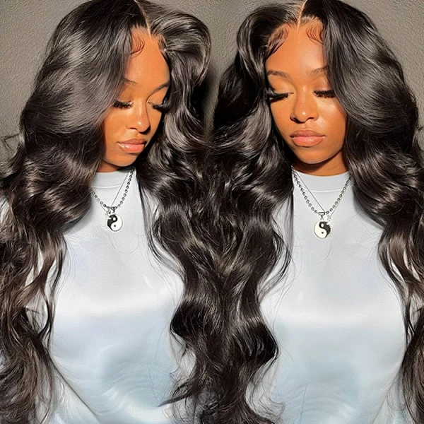 body wave layered m cap wig