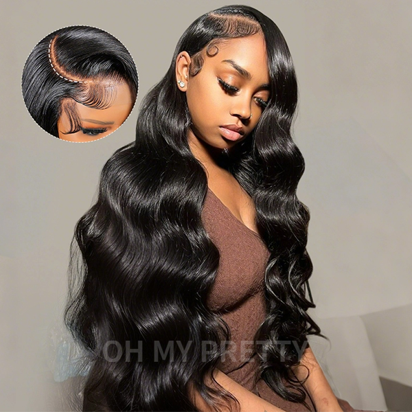 Wear Go 13x6 Body Wave Glueless Wig HD Lace Front Wig With Invisi Draw-strings