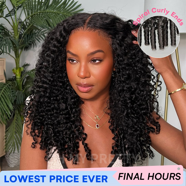 Voluminous & Bouncy Burmese Curly  M-Cap 9x6 Draw-strings Wear Go Wig Bleached Knots Glueless Wig