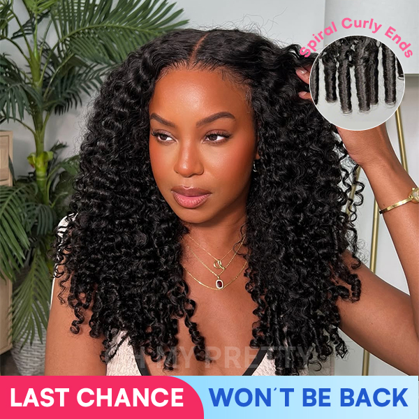 Voluminous & Bouncy Burmese Curly  M-Cap 9x6 Draw-strings Wear Go Wig Bleached Knots Glueless Wig