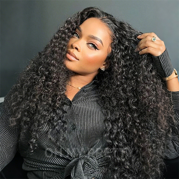 OhMyPretty Water Wave 13x4 Lace Front Wig with Pre-plucked Edges