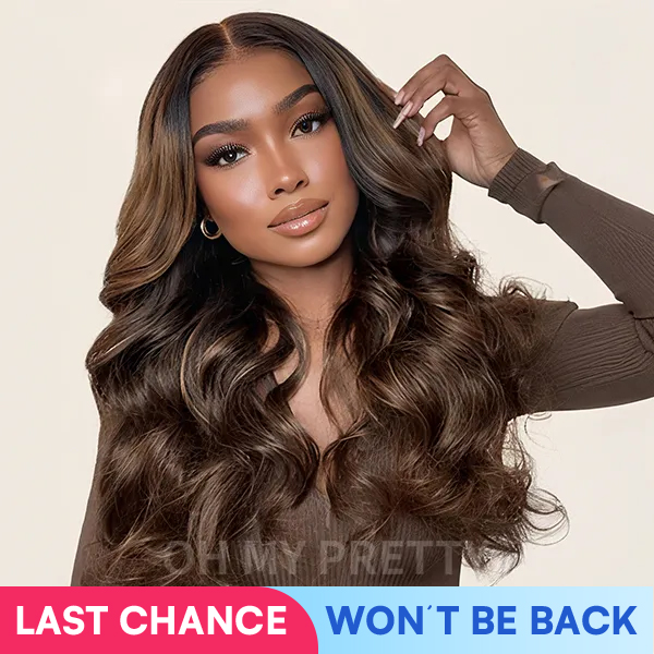 New In Balayage Highlight Body Wave 9x6 Tpart Lace Wear Go Glueless Wig Human Hair Wig Pre Bleached