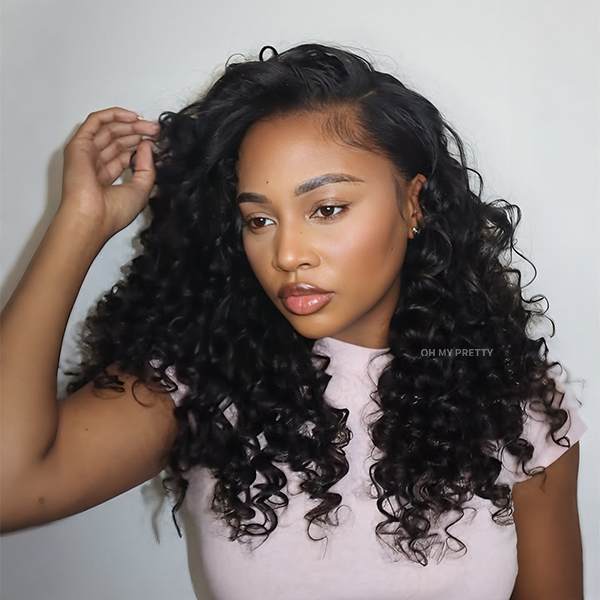 Deep Wave Crochet Human Hair for Natural Boho Braids Miracle Knots Ready Time-Saving Pre-Separated Tangle Free