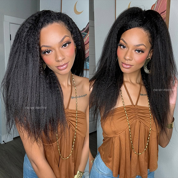Kinky Straight Crochet Human Hair for Natural Boho Braids Miracle Knots Ready Time-Saving Pre-Separated Tangle Free