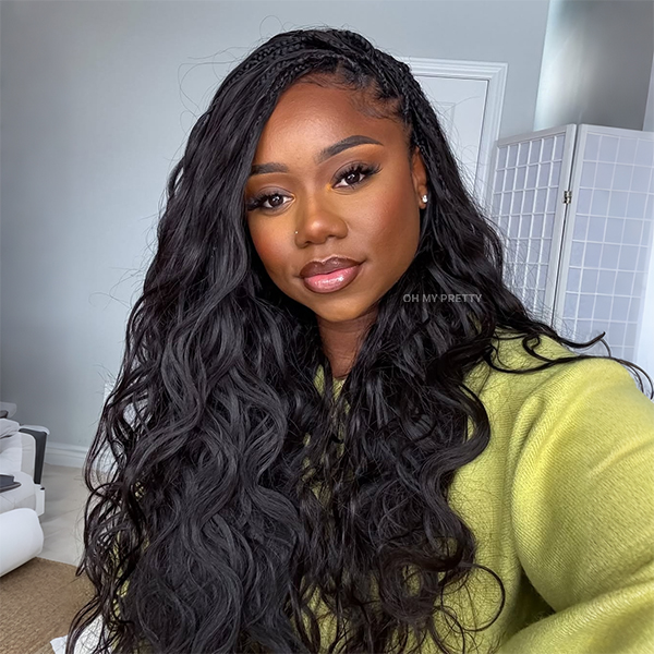 Body Wave Crochet Human Hair for Natural Boho Braids Miracle Knots Ready Time-Saving Pre-Separated Tangle Free