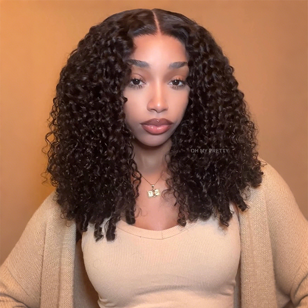 Voluminous & Bouncy Burmese Curly  M-Cap 9x6 Draw-strings Wear Go Wig Bleached Knots Glueless Wig