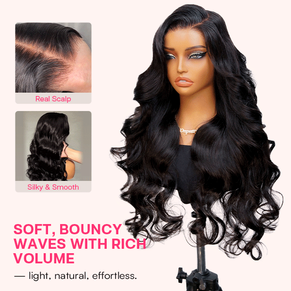 Luxury Wear Go 13x6 Body Wave Glueless Wig HD Lace Front Wig With Invisi Draw-strings