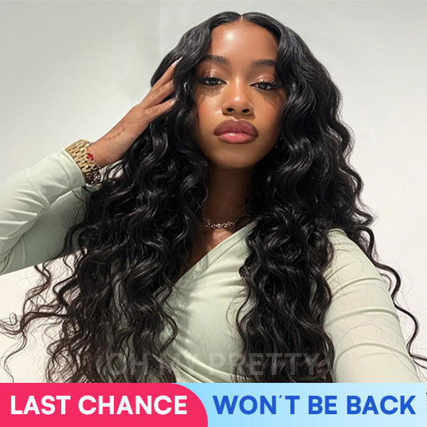 OhMyPretty Wear Go Glueless 9x6 Lace Loose Deep Wave Wig M Cap Pre Cut Lace with Natural Hairline Mini Knots