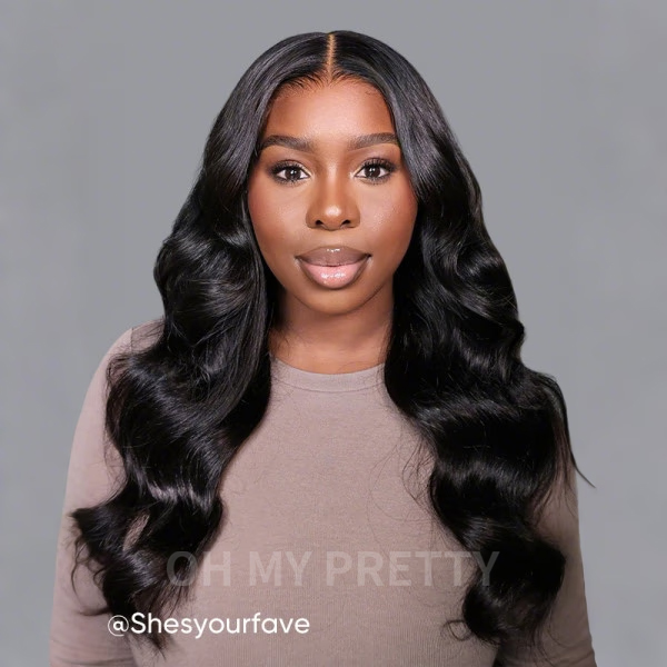 OhMyPretty Loose Wave 13*4  Lace Front Wig with Pre-plucked Edges