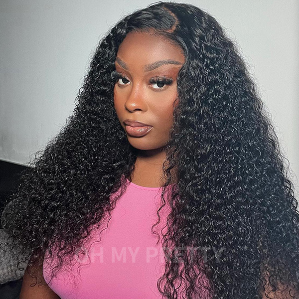 Kinky Curly Human Hair Wig 13*6 Lace Front Wig