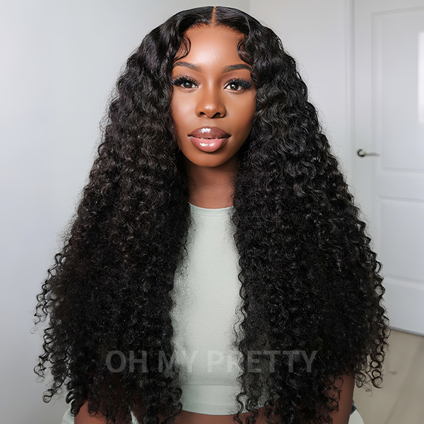 OhMyPretty Water Wave 13x4 Lace Front Wig with Pre-plucked Edges