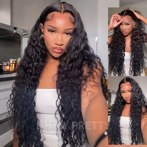 Water Wave Human Hair Wig 13*6 Lace Front Wig