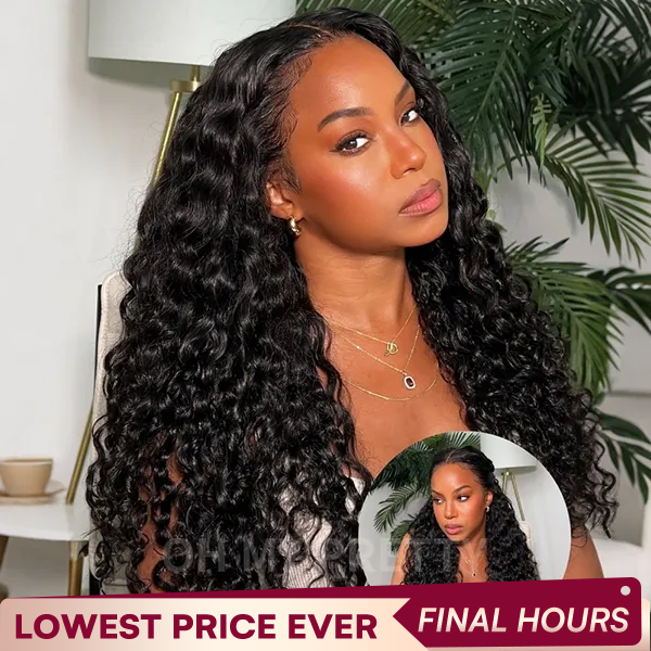 Luxury Wear Go 13x6 Deep Wave Glueless Wig HD Lace Front Wig Real Ear To Ear With Invisi Draw-string Wig