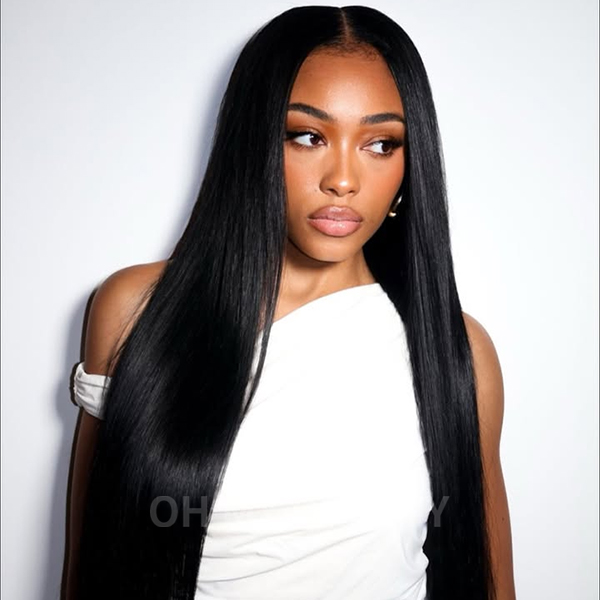 Wear Go 13x6 Silky Straight Glueless Wig HD Lace Front Wig With Invisi Draw-strings