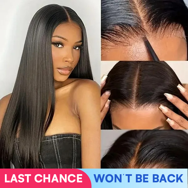 OhMyPretty Glueless Straight And Body Wave Wear Go 7x5 Lace Wig With Pre-Plucked Natual Hairline Pre-Cut Lace Tiny Knots