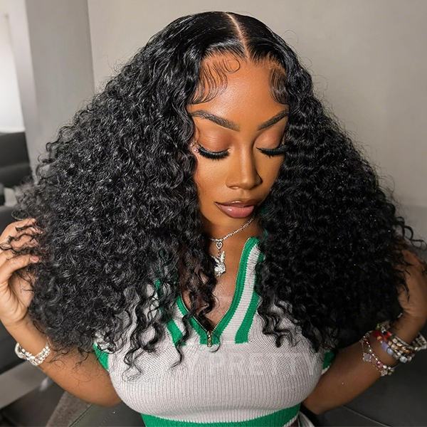 OhMyPretty Water Wave 13x4 Lace Front Wig with Pre-plucked Edges