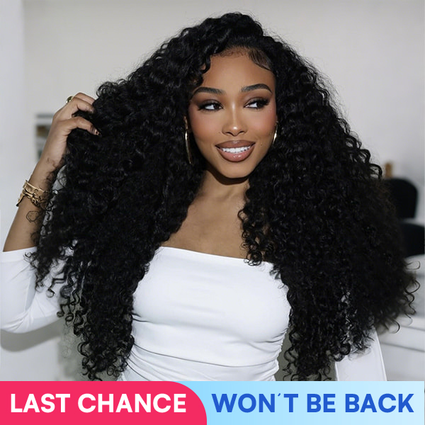 Luxury Wear Go 13x6 Burmese Curly Glueless Wig HD Lace Front Wig Real Ear To Ear With Invisi Draw-string Wig