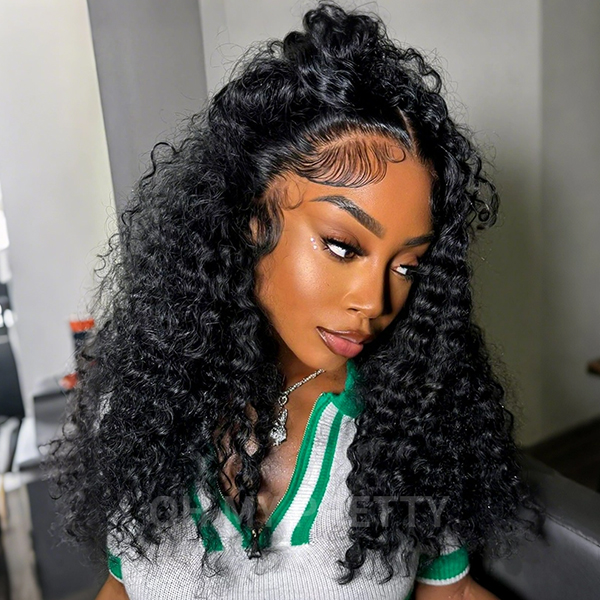 OhMyPretty Water Wave 13x4 Lace Front Wig with Pre-plucked Edges